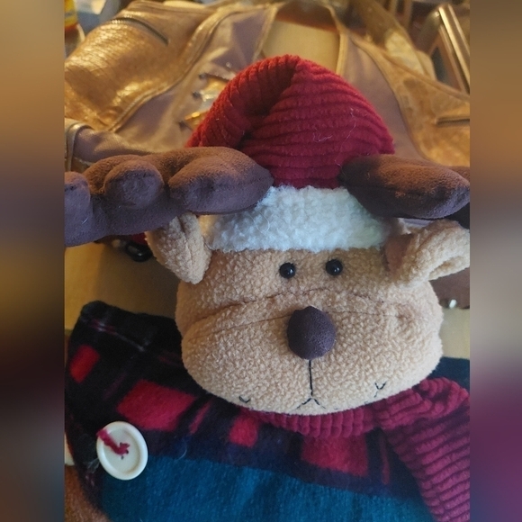 Vintage* Teddy Bear Cushion with Pocket Window - Picture 7 of 8